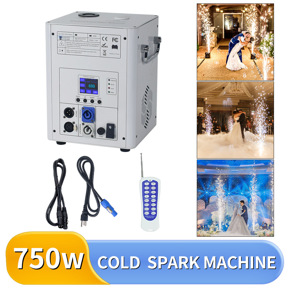750W Cold Spark Machine Wedding DJ Party Stage Effect Firework Machine