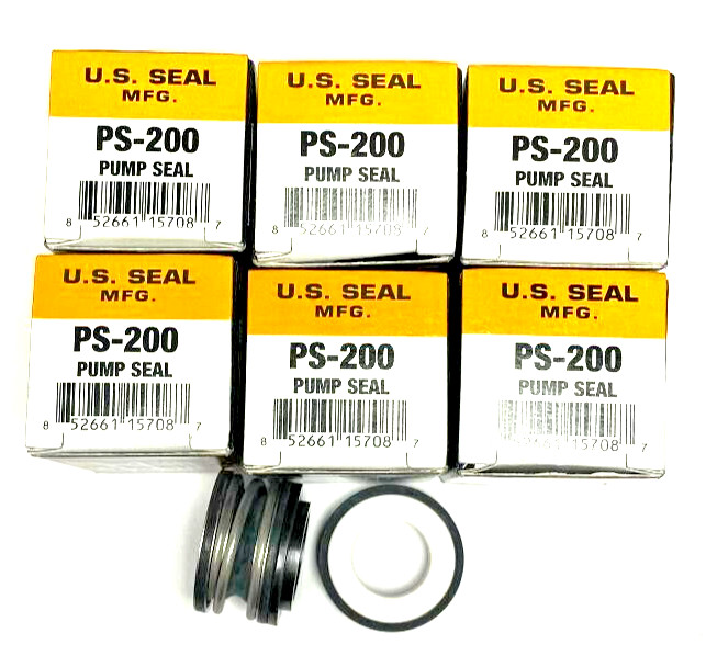 (Pack of Six)  5/8" Pool Pump Shaft Seal by U.S Seal. Part Number PS-200 PS200