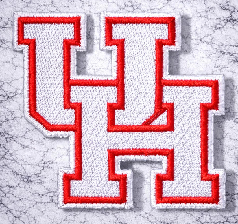 UNIVERSITY OF HOUSTON NCAA EMBROIDERED IRON ON PATCH 3"X3" FREE SHIPPING&TRACK