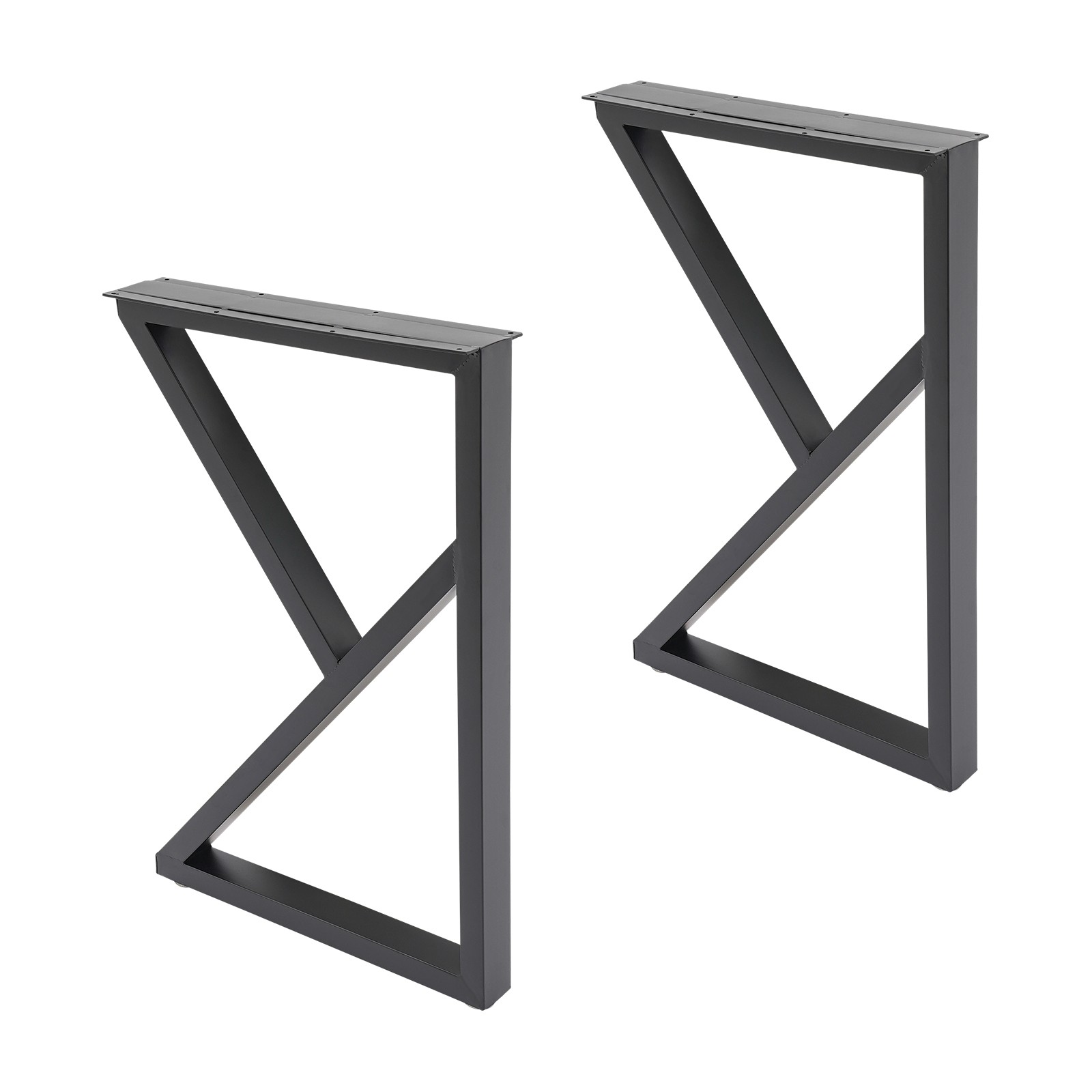2pcs Metal Furniture Legs, Industrial Metal Table Legs, Black Furniture Legs