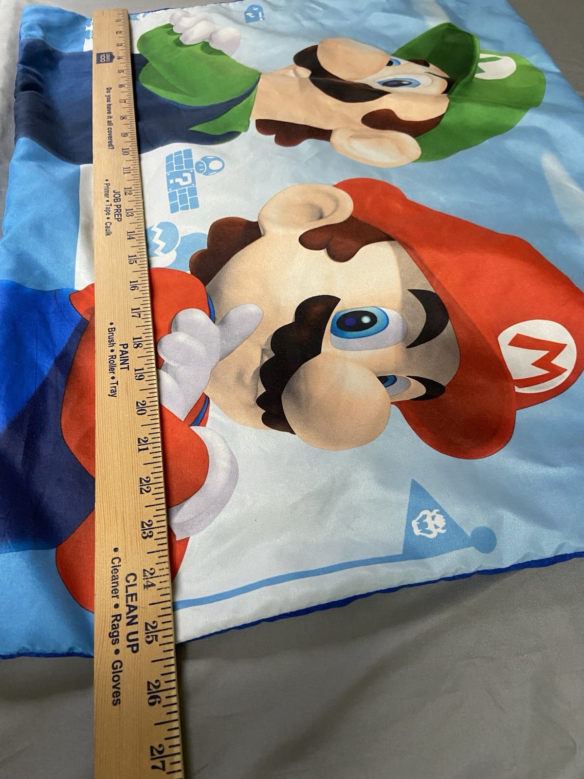 Nintendo Super Mario Polyester Video Game Pillow Case Bright Colors