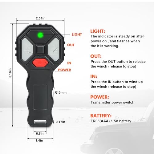 Wireless Winch Remote Control