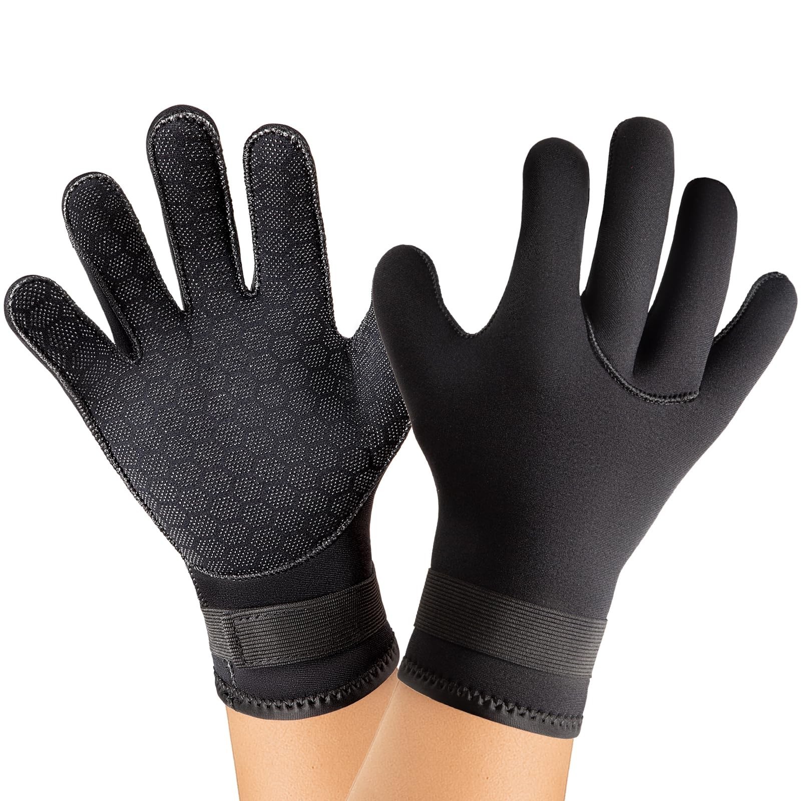 Neoprene Glove, Wetsuit Gloves 3mm with Waist Strap for Scuba Diving Snorkeli...