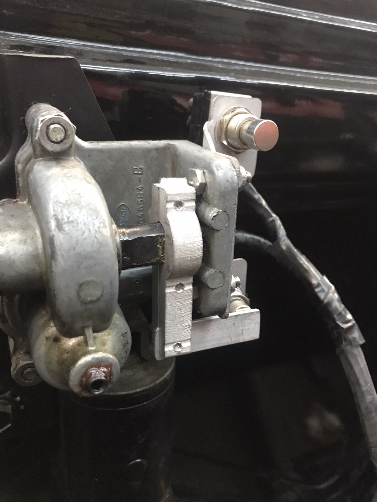 1964-1966 Ford Thunderbird Convertible, Top Upper Back Panel flip switch Upgrade