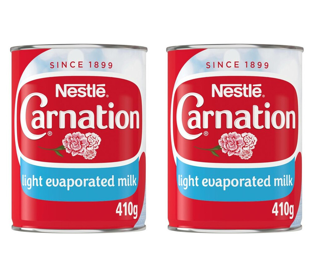 Carnation Light Evaporated Milk 410g PACK OF 2