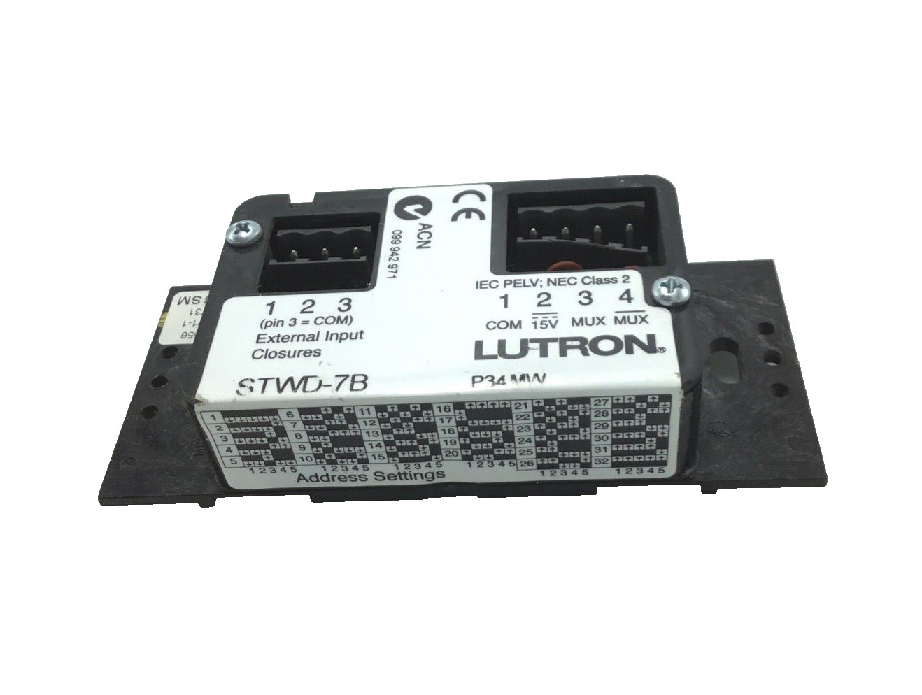 Lutron HomeWorks STWD-7B-LA Wired seeTouch Keypad