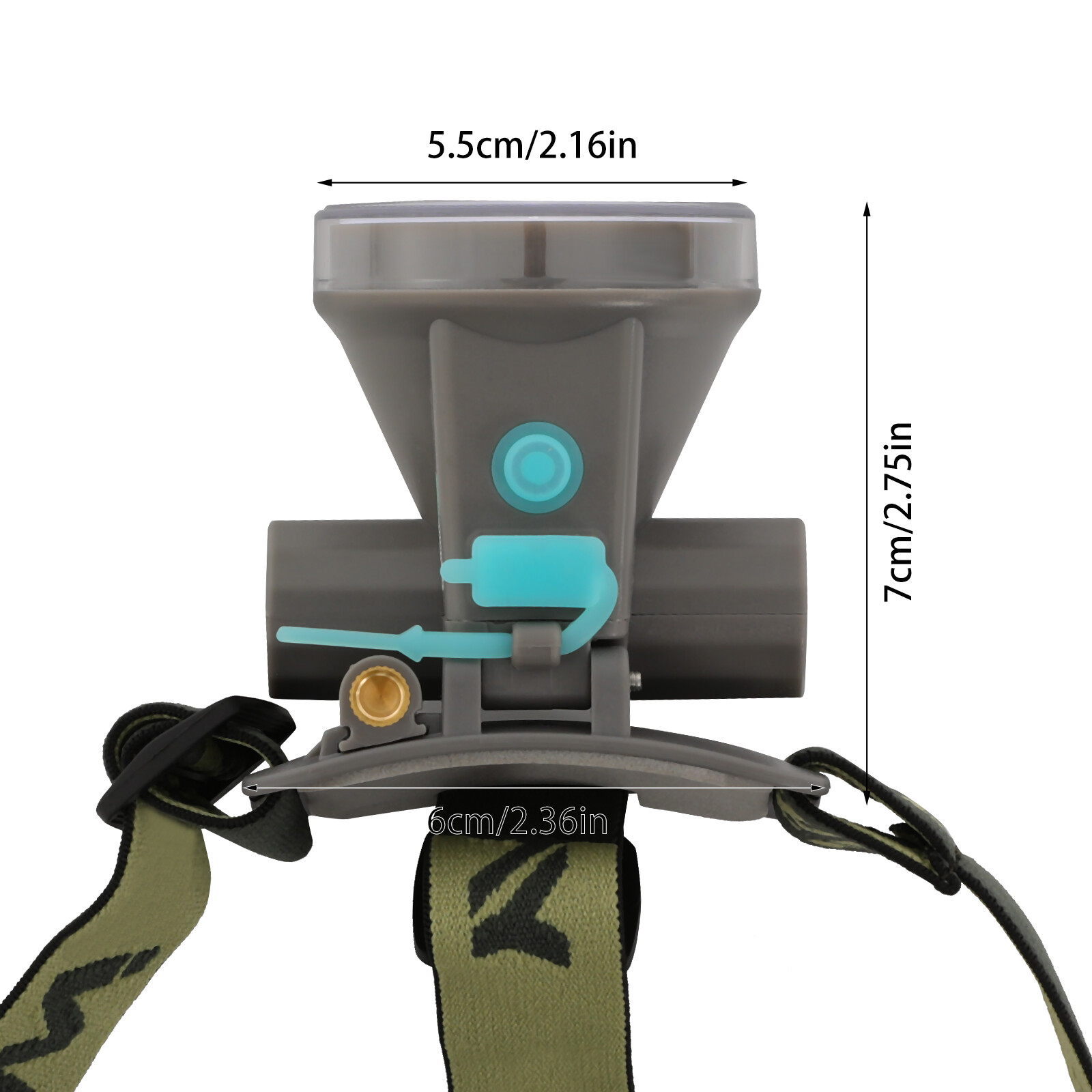 LED Head-mounted Diving Lamp Rechargeable Diving Headlamp Diving Light 90° 5W