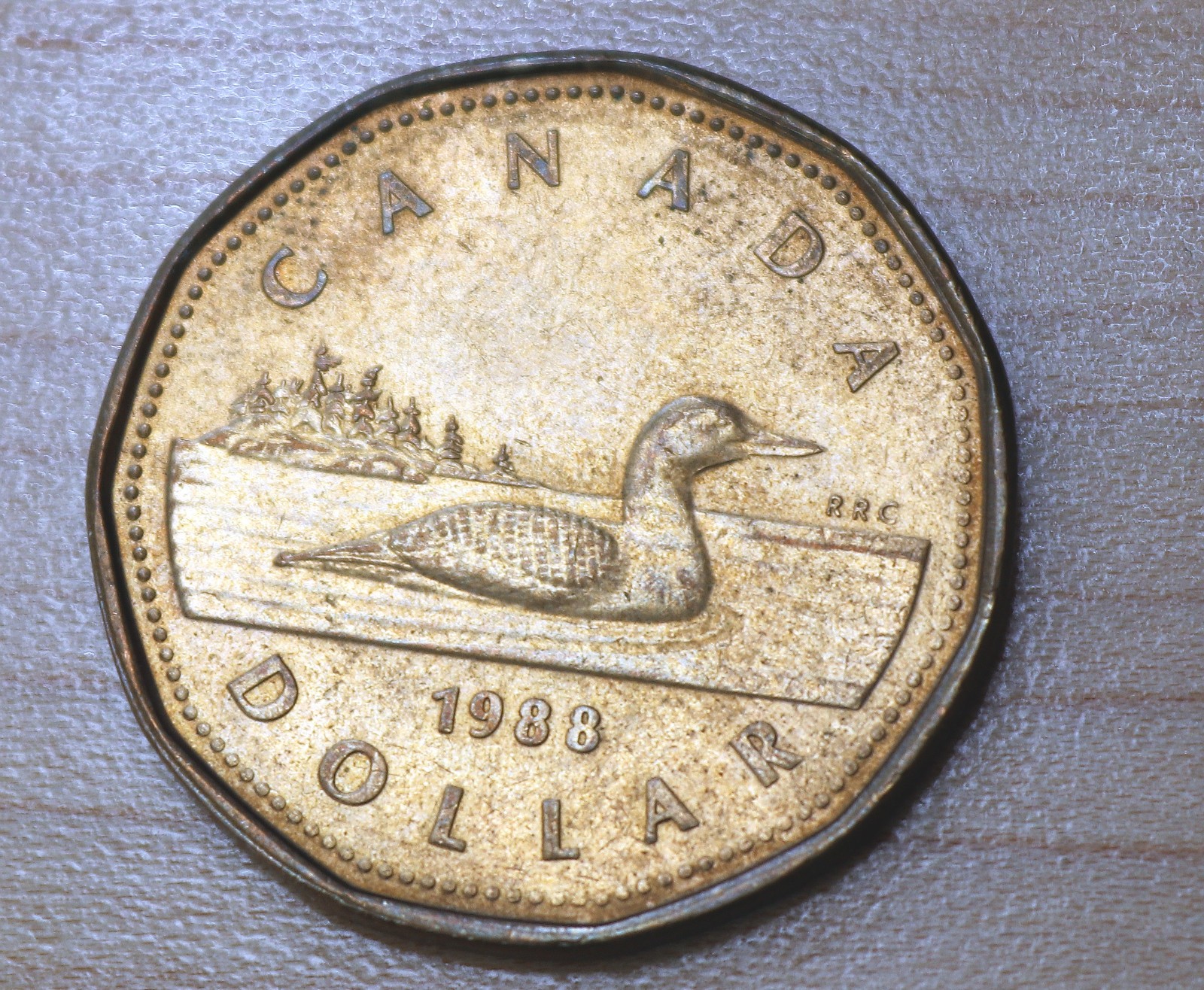 1988 Canada 1 Dollar Canadian Loon