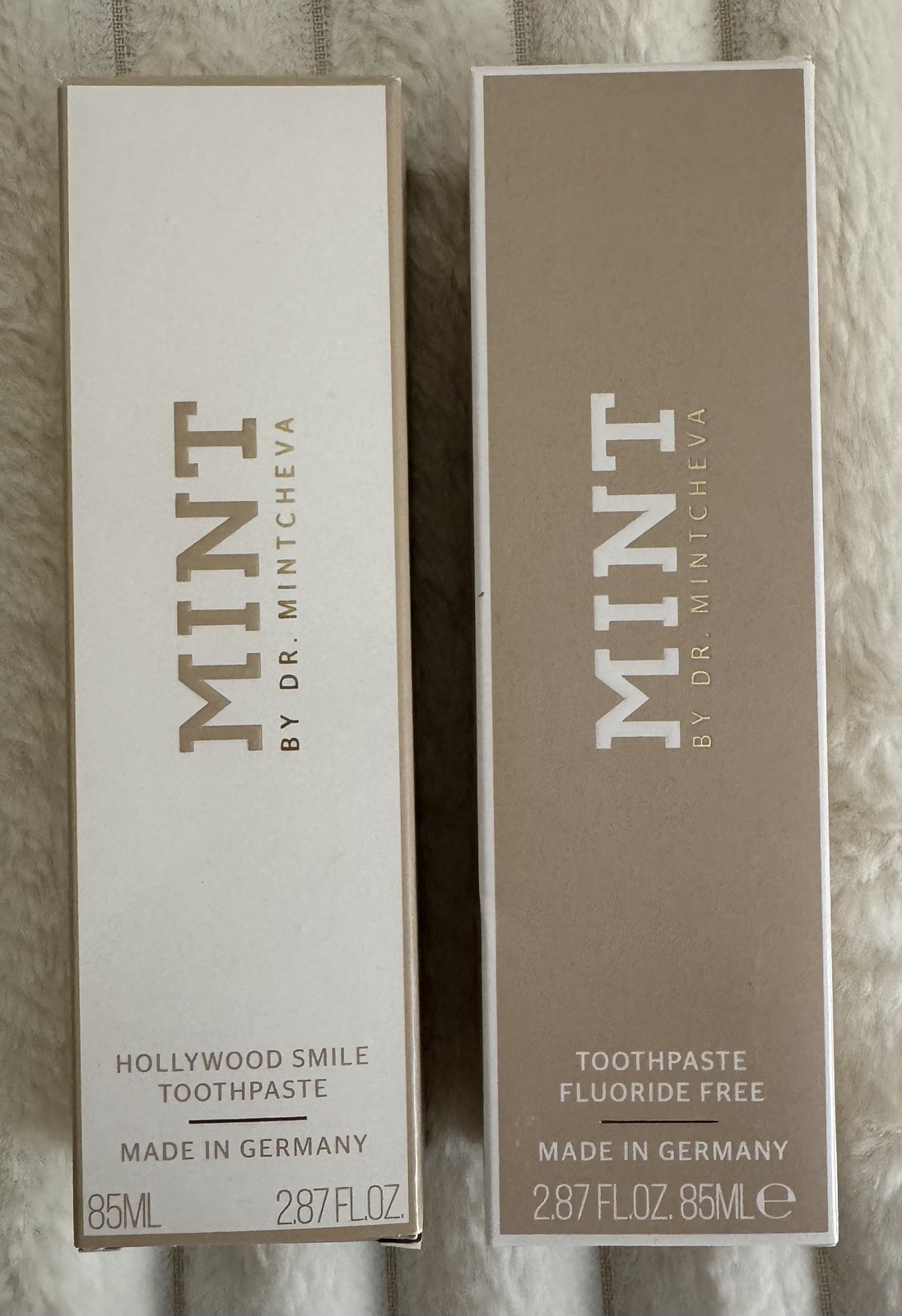 2 boxes MINT by Dr. Mintcheva Hollywood Smile Toothpaste–2.87 fl oz-New Sealed