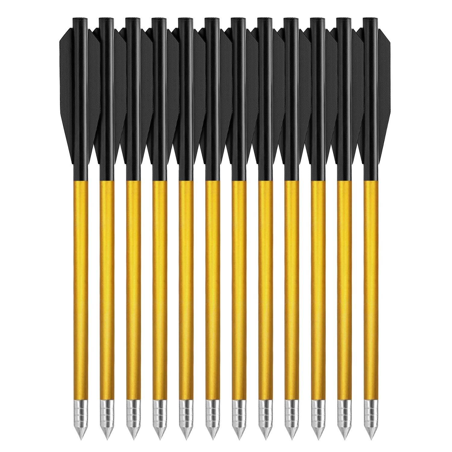 6.3" Aluminium Crossbow Bolts Arrows for 50lb/80lb Pistol Crossbow Precision ...