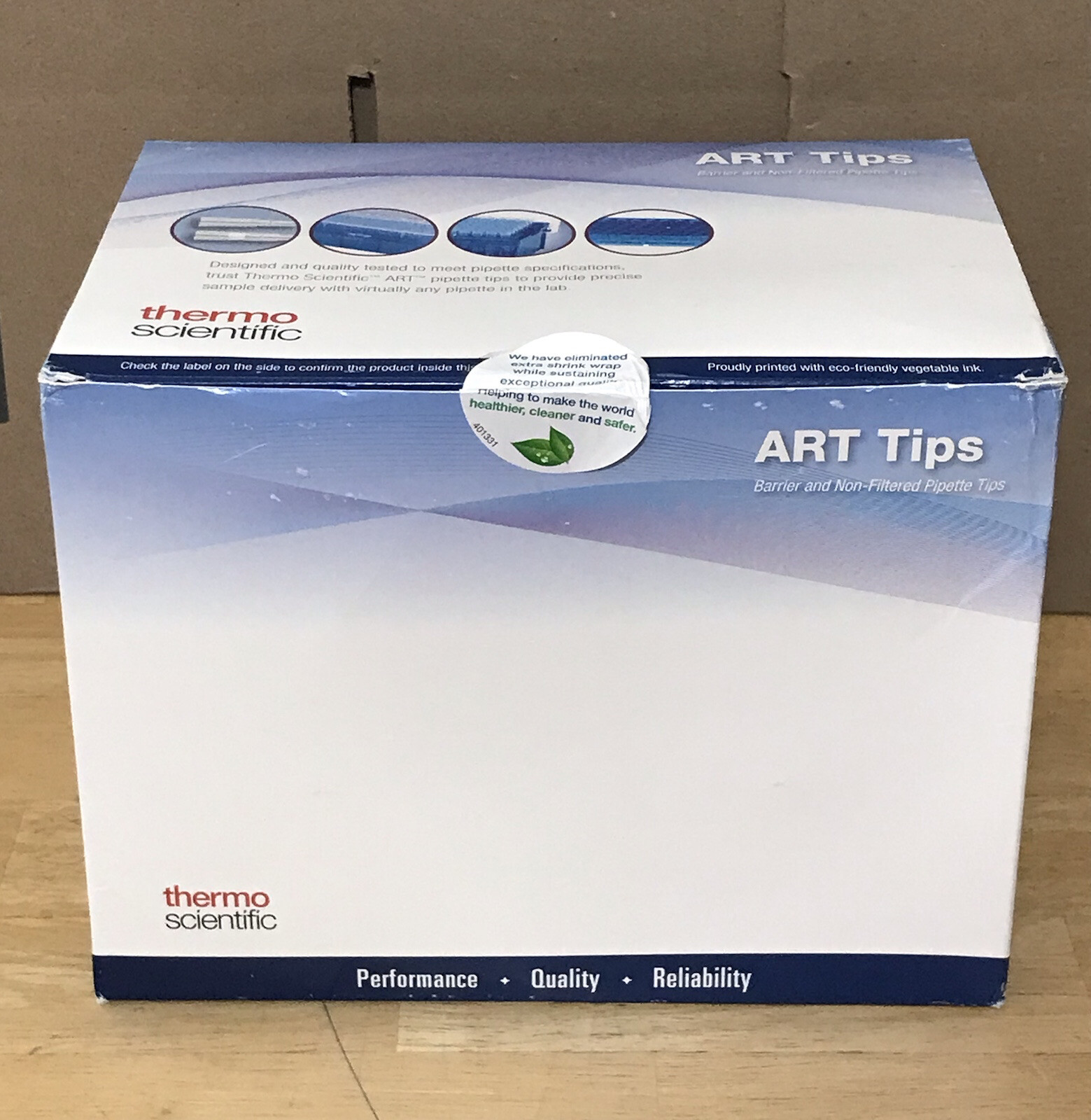 Thermo Scientific 3101-05-HR Non-Filtered Sterile Tip Hinged Racked 1000μL 768pk
