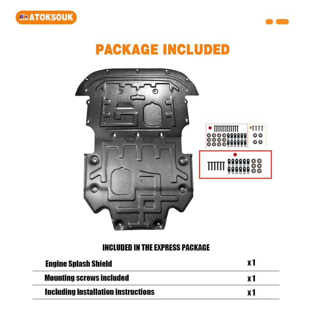 2Pcs Engine Skid Plate For 2012-2018 Audi A6 Under Splash Shield Heavy Duty