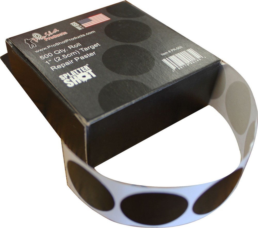 Pro-Shot Roll Splatter Reactive 1" Target Repair Pasters - PR500