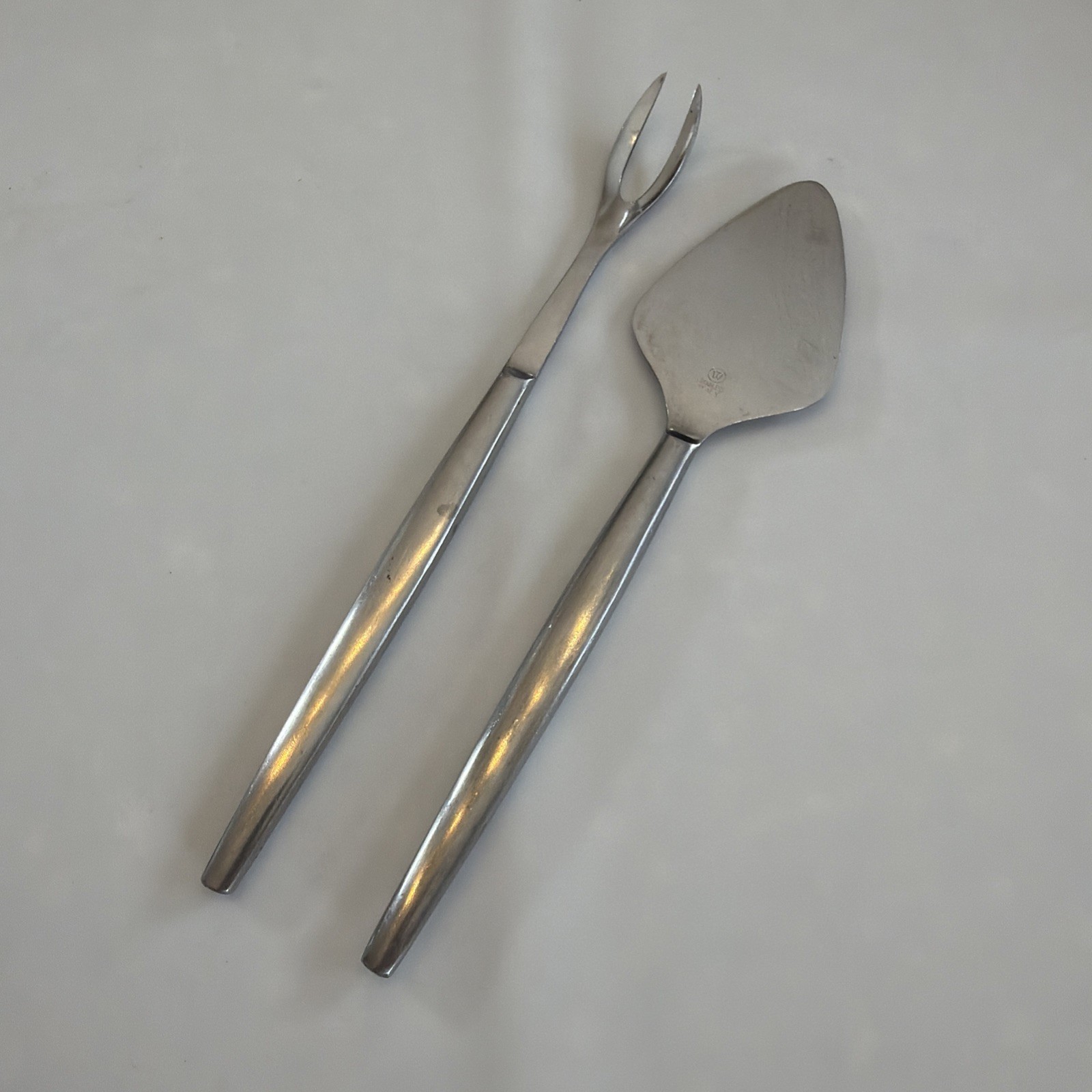Seafood Cocktail Fork Cheese Knife Stainless Italian Italy TW Solid