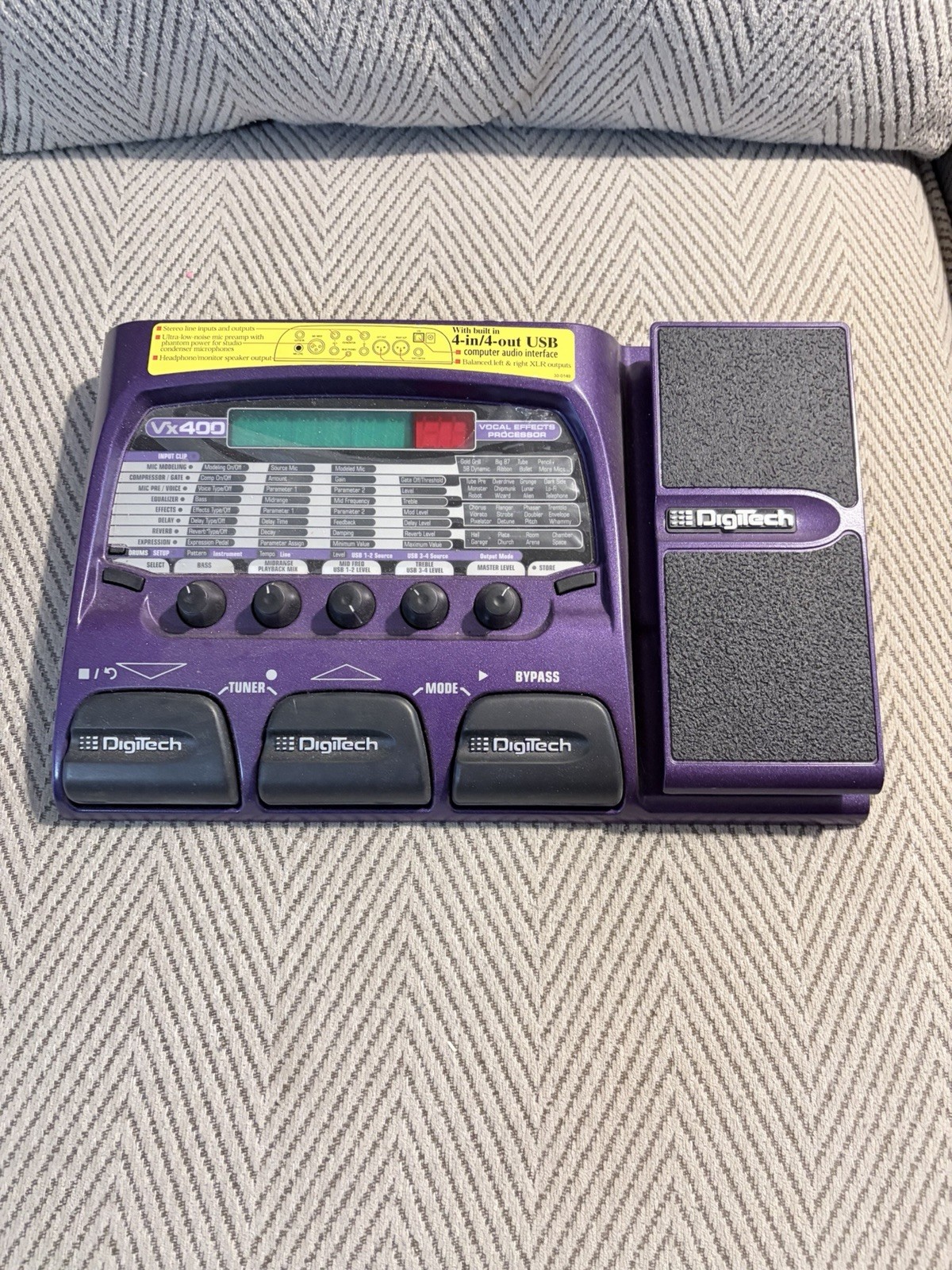 Digitech VX400 Multi Effect Guitar Vocal Processor In Original Box Tested