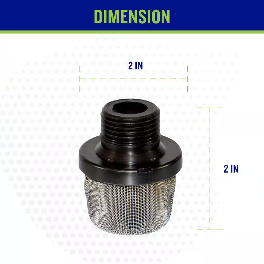 3/4 In. Gh(M) Thread 32-Mesh Inlet Strainer Paint Sprayer Filter