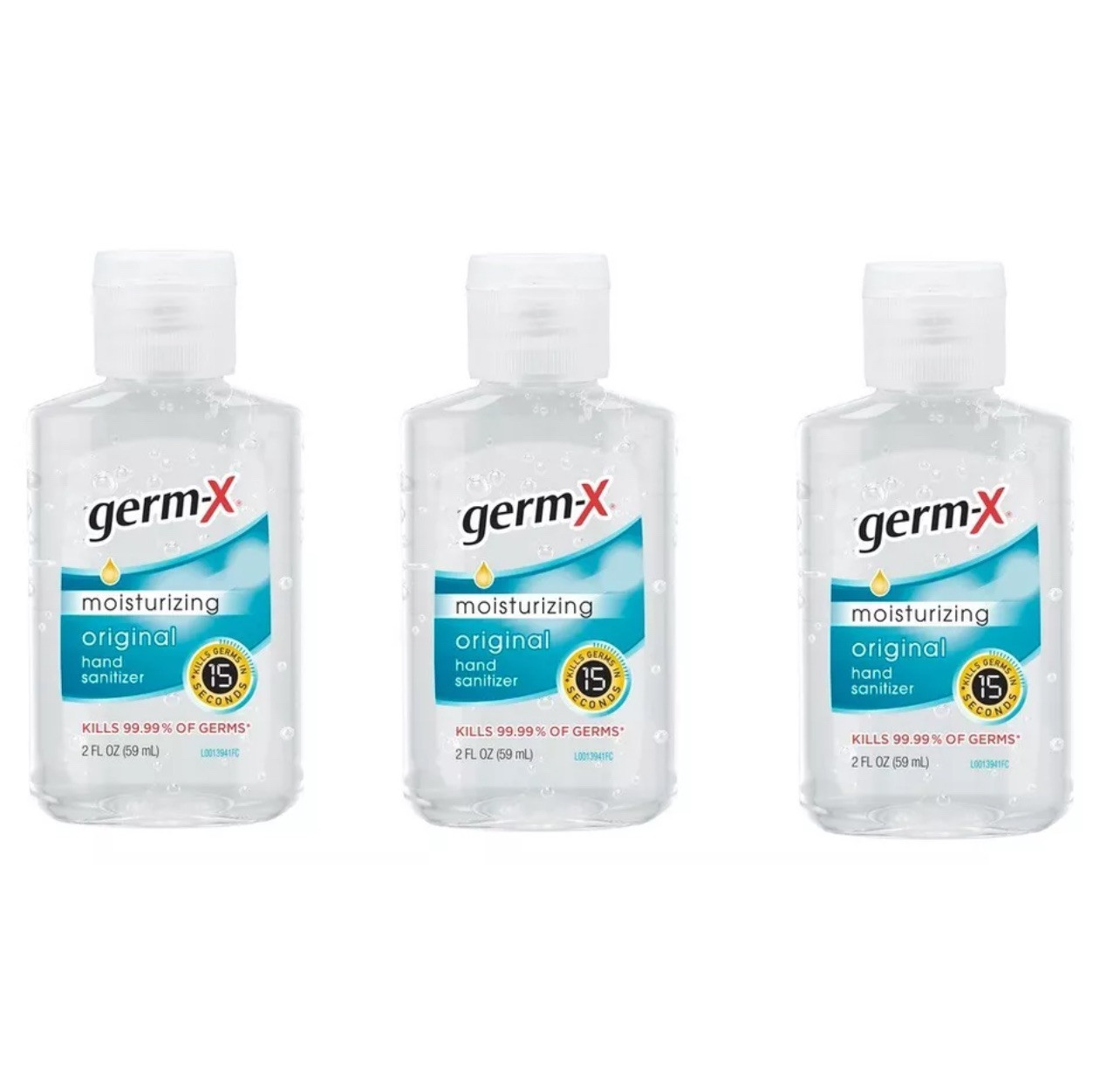 Germ-X Hand Sanitizer Moisturizing 2oz (3 Pack)