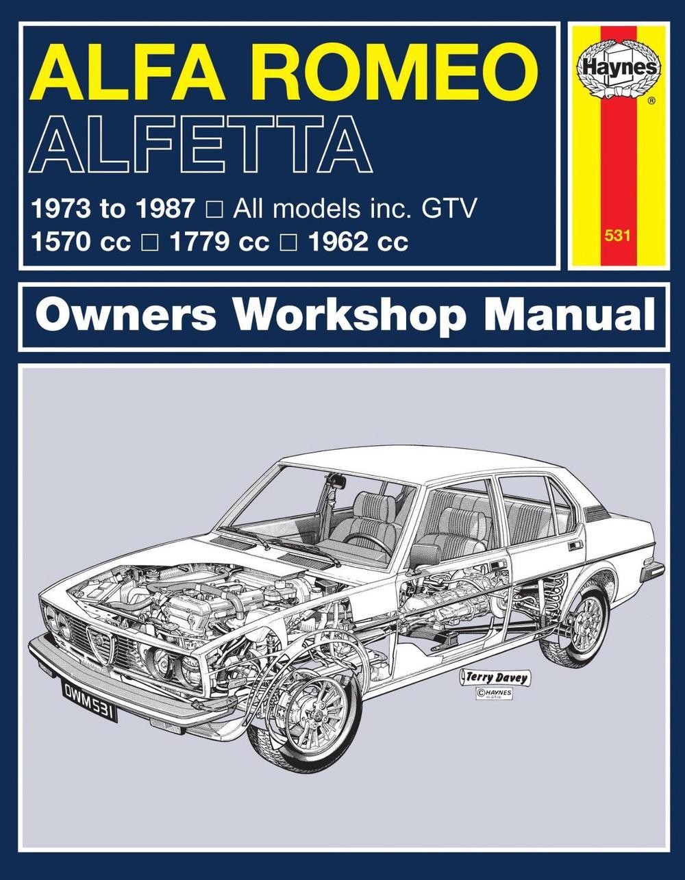 Alfa Romeo Alfetta (1973 - 1987) Haynes Repair Manual: 1973-87 by Haynes Publish