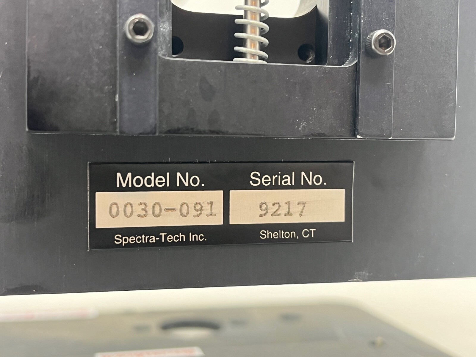 Spectra Tech 0030-091 Collector Diffuse Reflectance Unit & Sample Holders