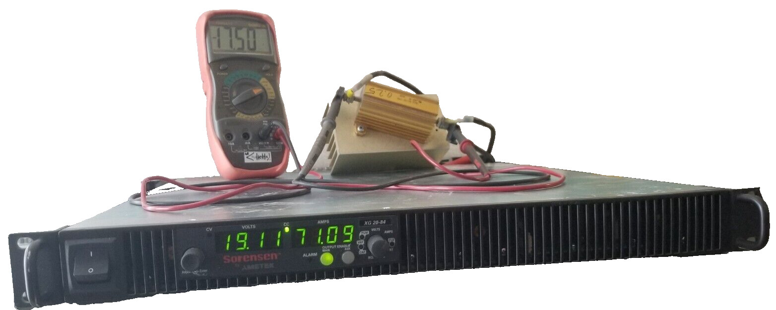Ametek XG20-80 20V 80A DC power supply FULLY TESTED 1600W USB LAN 1U Const. curr