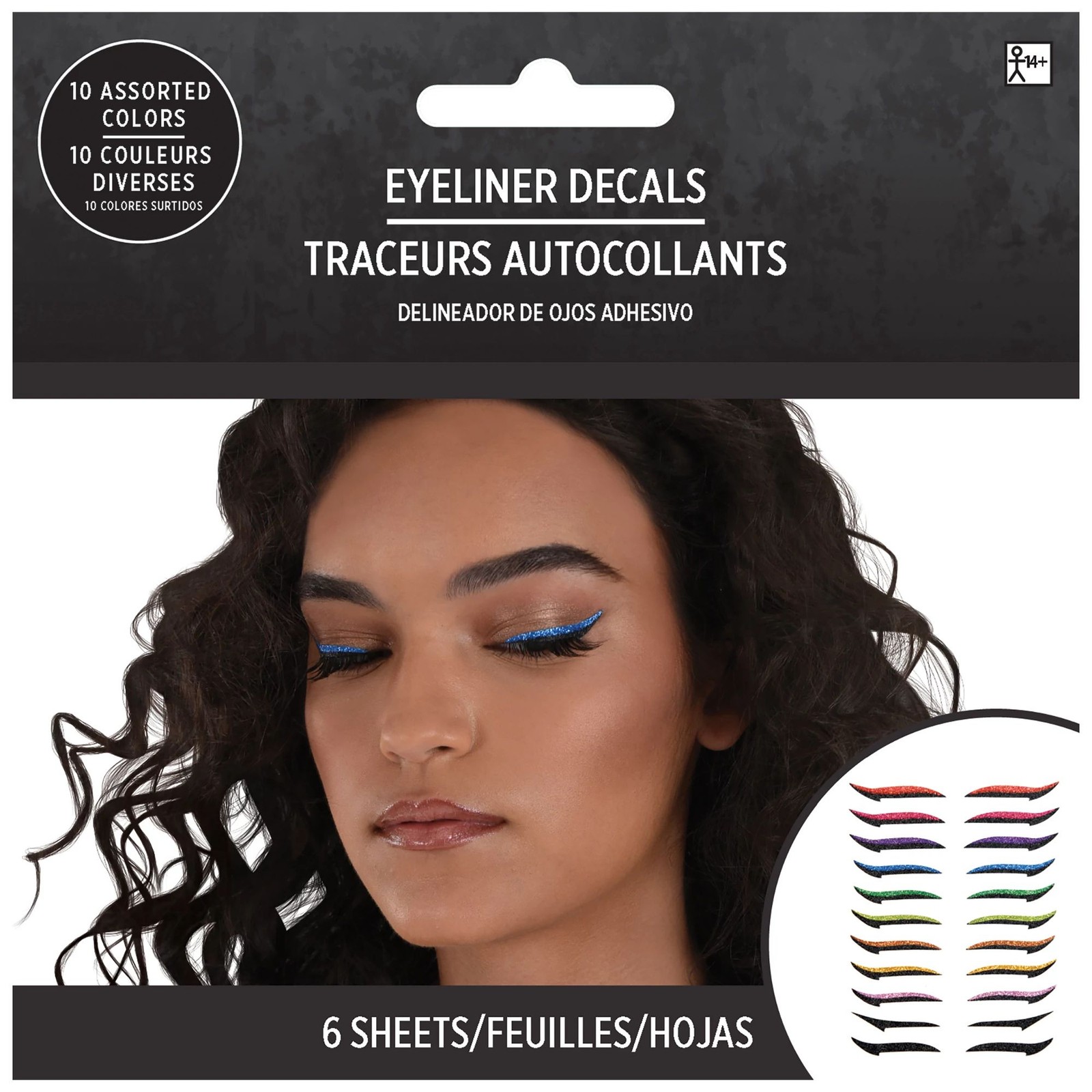 Eyeliner Decals Suit Yourself Fancy Dress Up Halloween Adult Costume Accessory