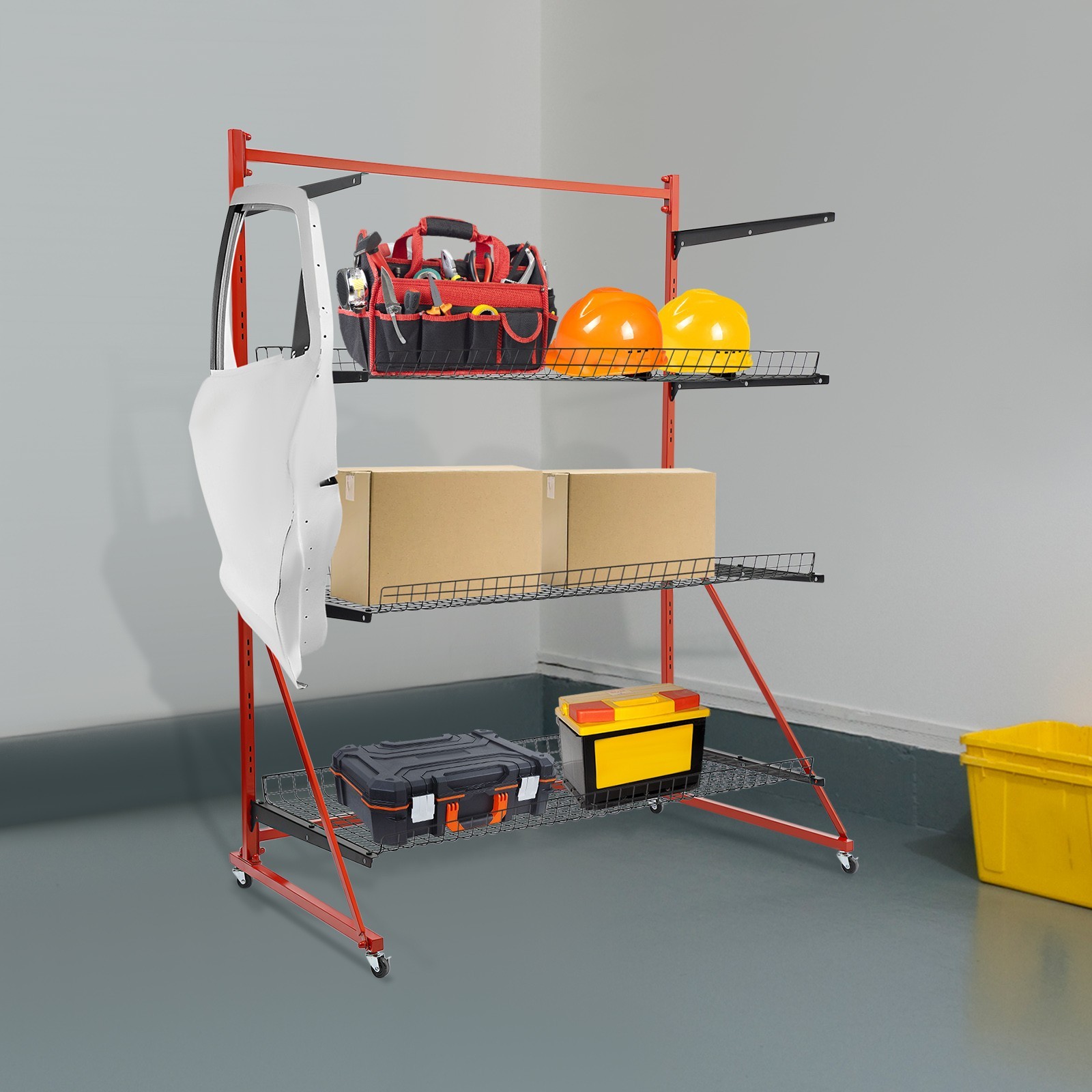 Innovative Parts Carts Automotive Auto Body Shop Parts Carts Tools Storage Rack