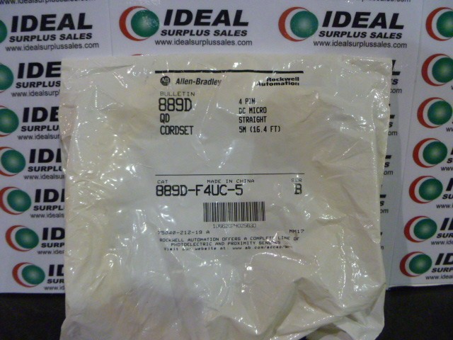 Allen Bradley 889DF4UC5 DC Micro Cordset-New In Box