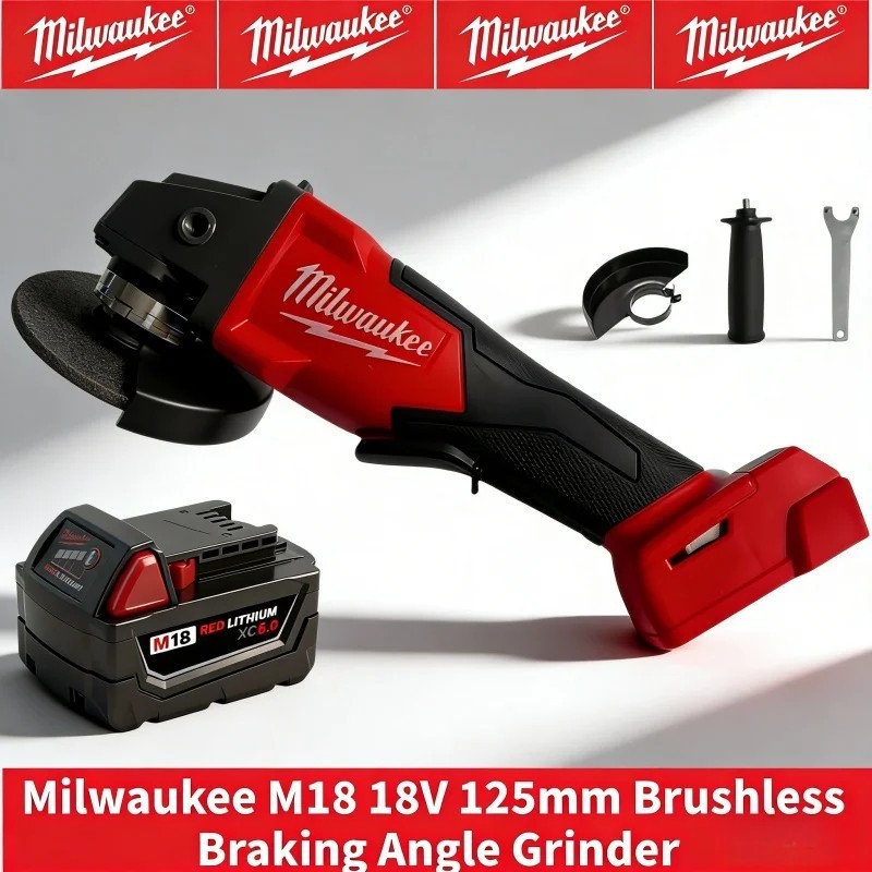 Milwaukee M18 18V Angle Grinder 125mm Brushless Cordless Tool Kit