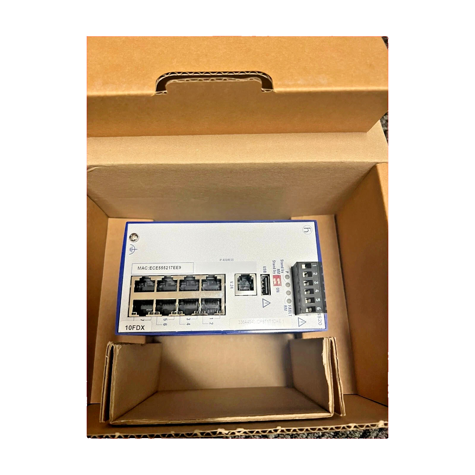 Hirschmann 8 Port Rail Switch New