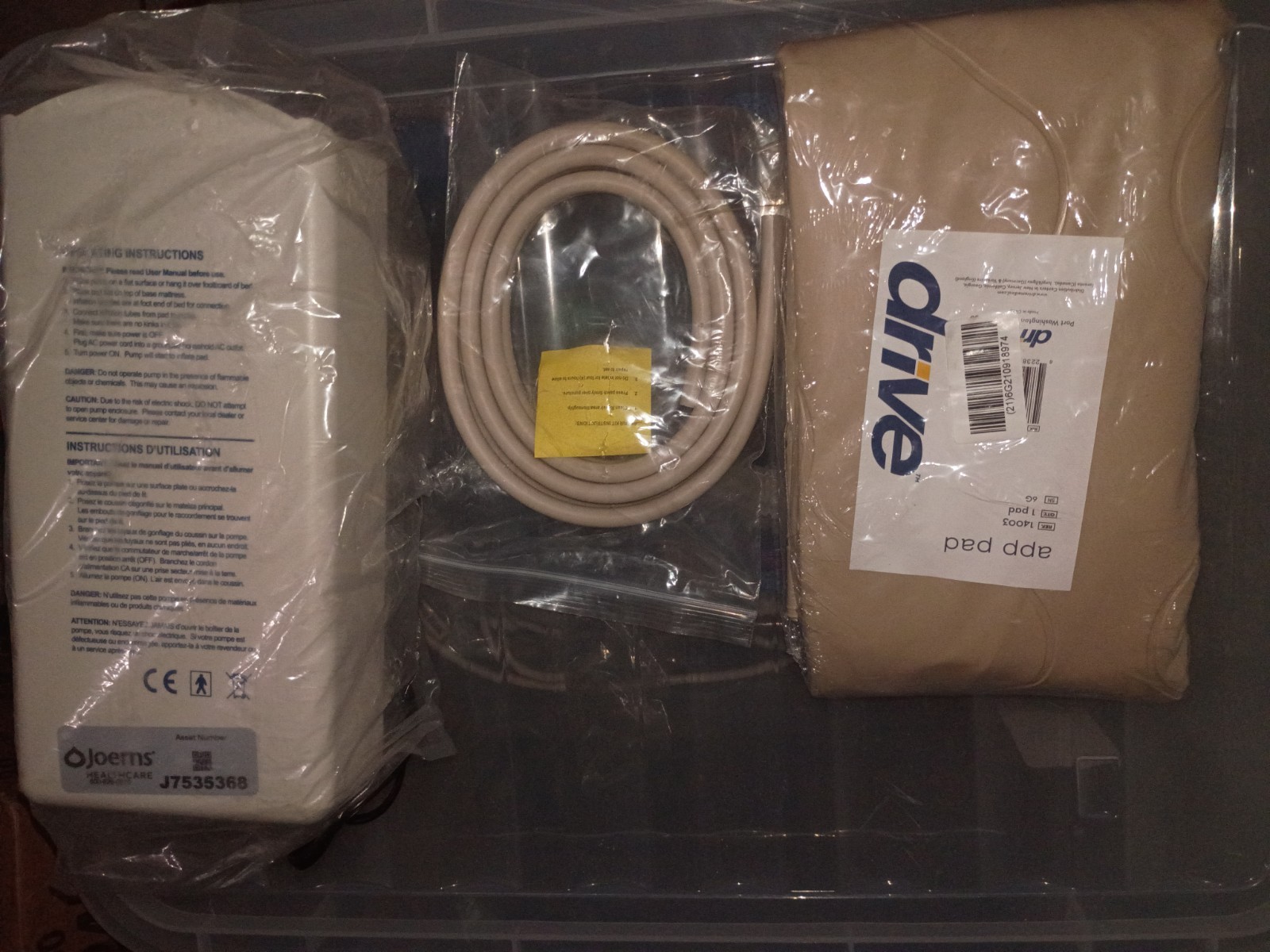 Drive Med Aire Variable Pressure Pump System 14001E With Mattress Pad NOS