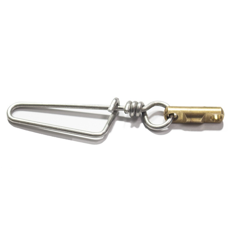 10pcs Fishing Snap Swivels With Interlock Barrel Swivel Connector Solid Ring 9cm
