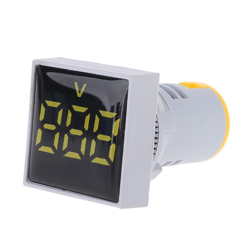 Square Voltmeter 20-500V Meter Panel LED Digital Light