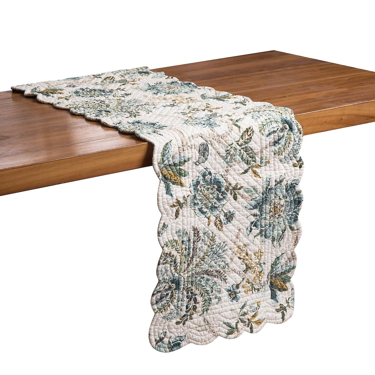 C&F Home Tablerunner Decoration 14 x 51 Blue Jade Inch Standard Family Charm