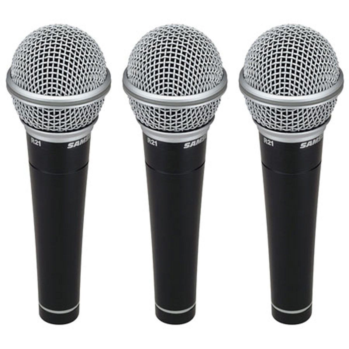Samson R21 Vocal/Recording Microphone, 3 Pack
