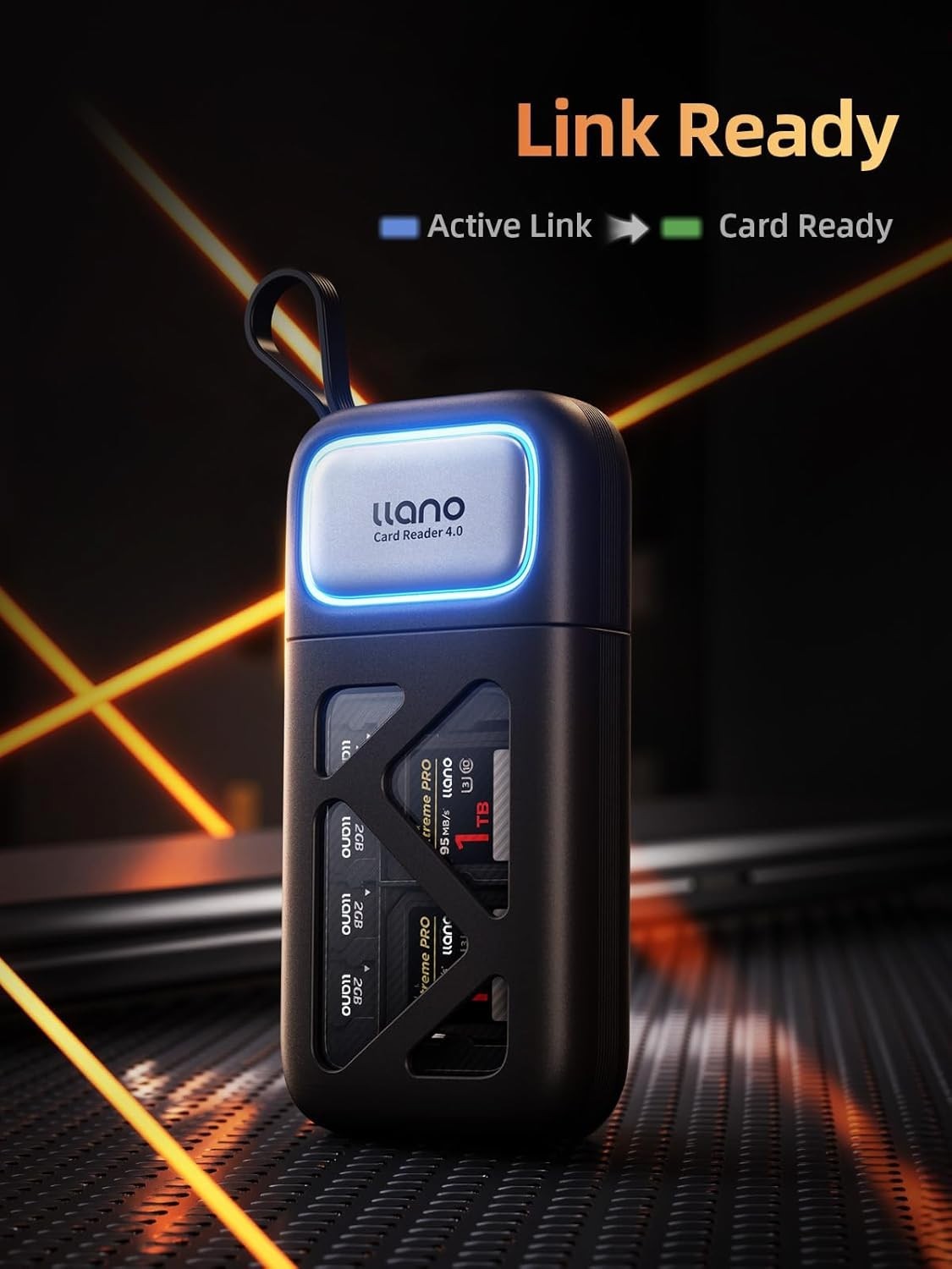 High Speed 2-in-1 Card Reader Case, USB 3.2 Gen1