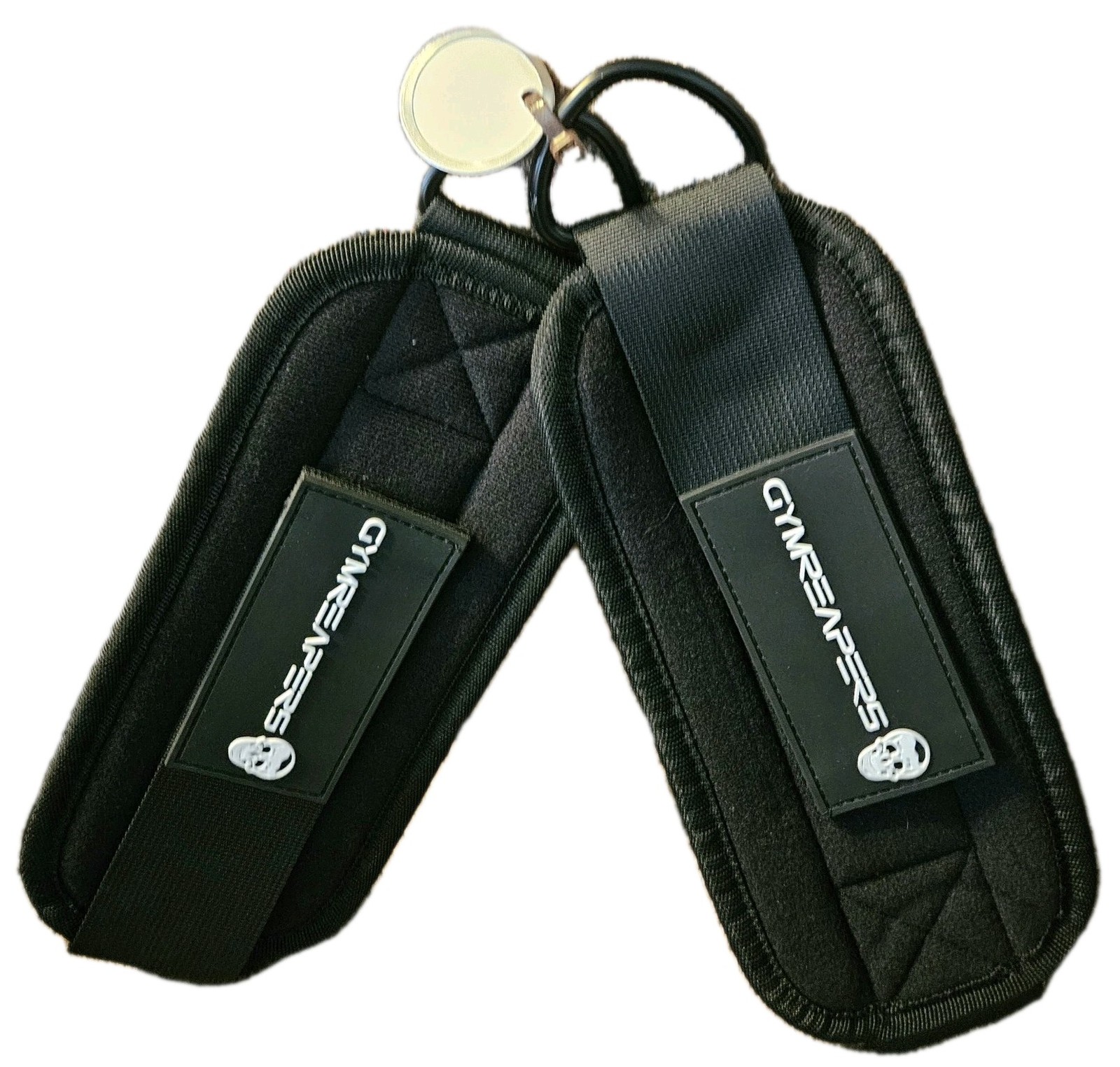 Gymreapers Ankle Straps Adult  One Pair For Ankle Machine Kickbacks Black Green