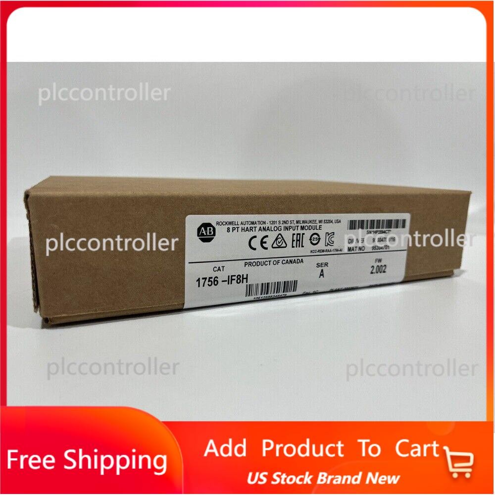 New AB1756-IF8H SER A ControlLogix HART Analog Input Module1756IF8H USA