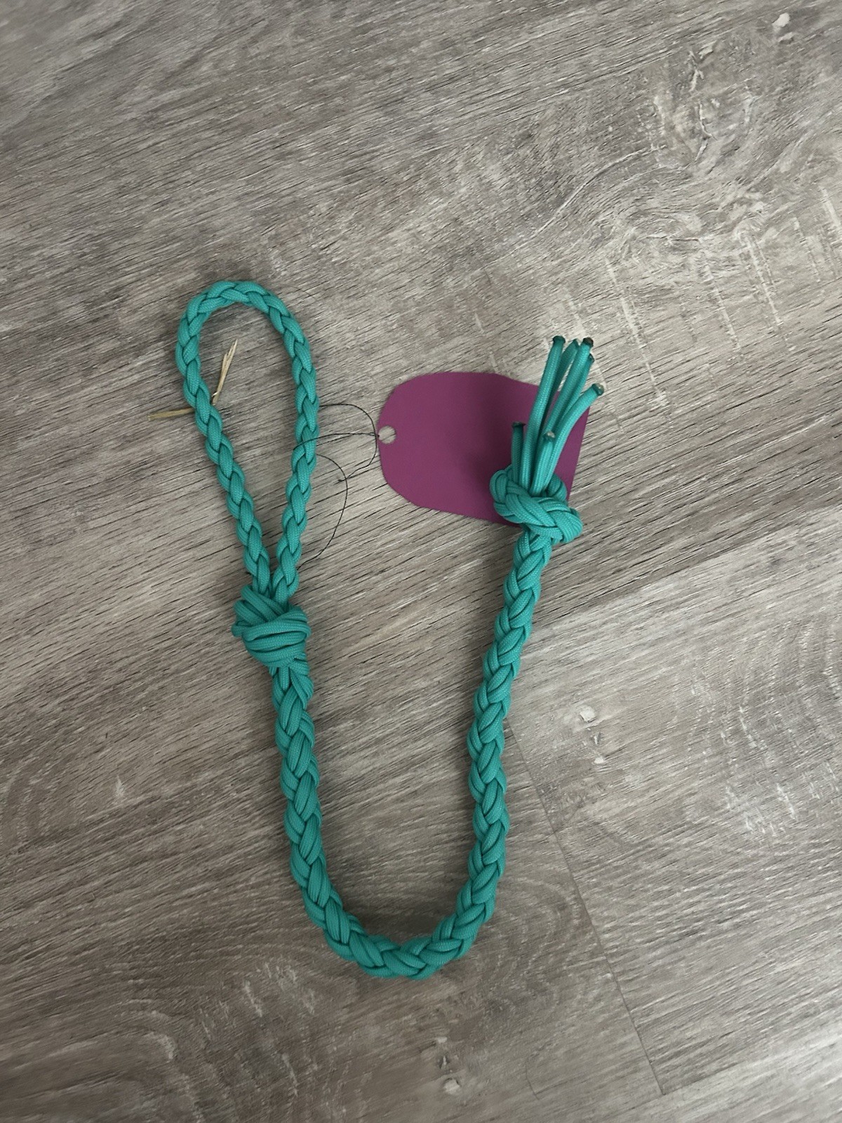 Teal Paracord Over Under Whip