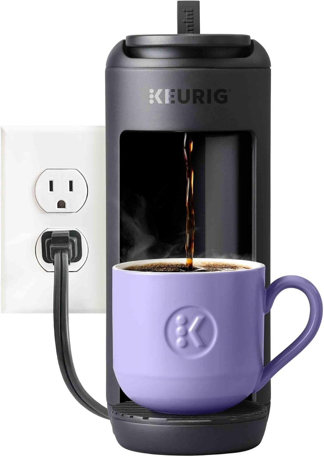 Coffee Maker Small Space Single Serve Compact Drip Machine 12oz