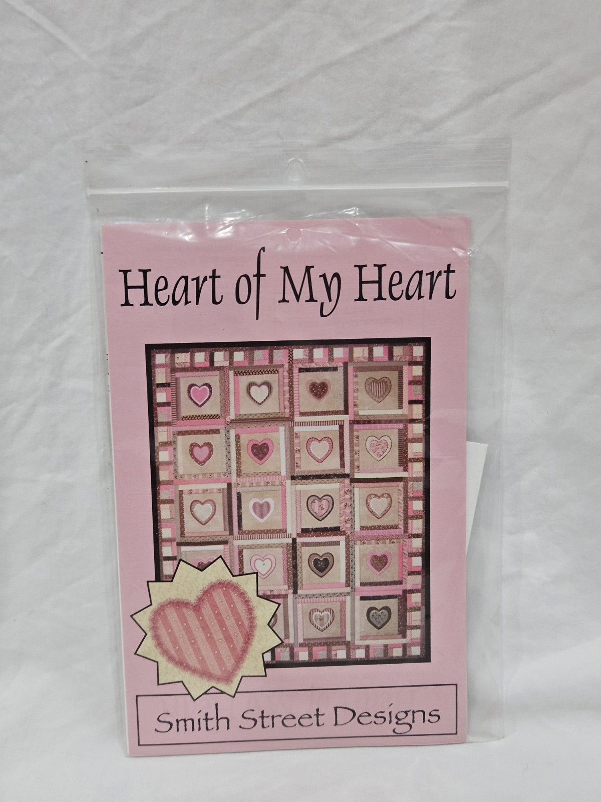 Smith Street Designs Heart of My Heart Embroidery Machine Quilt Pattern With CD