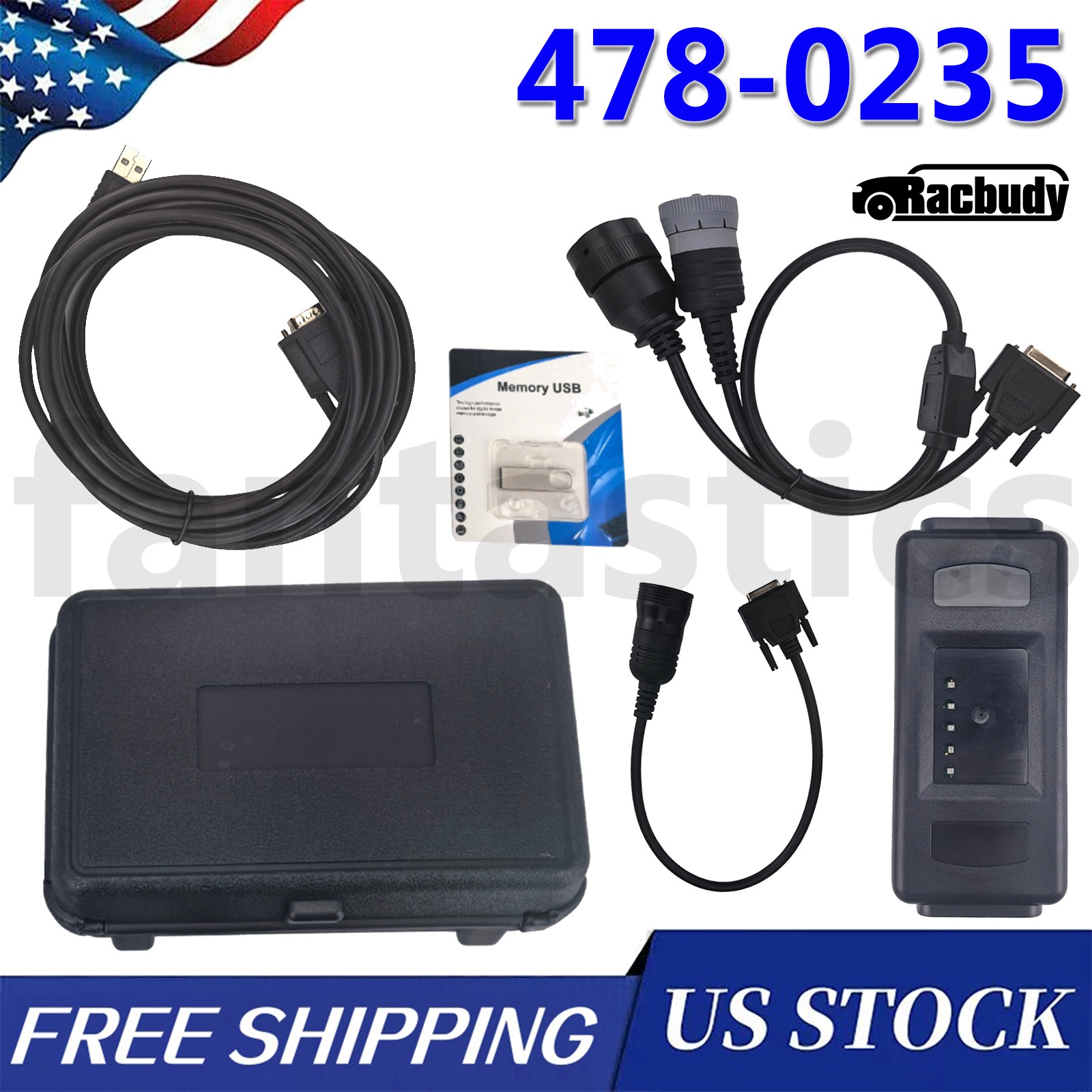 ET4 ETIV Communication Adapter Kit 3 Tool # 478-0235 For CAT Heavy Equipment New