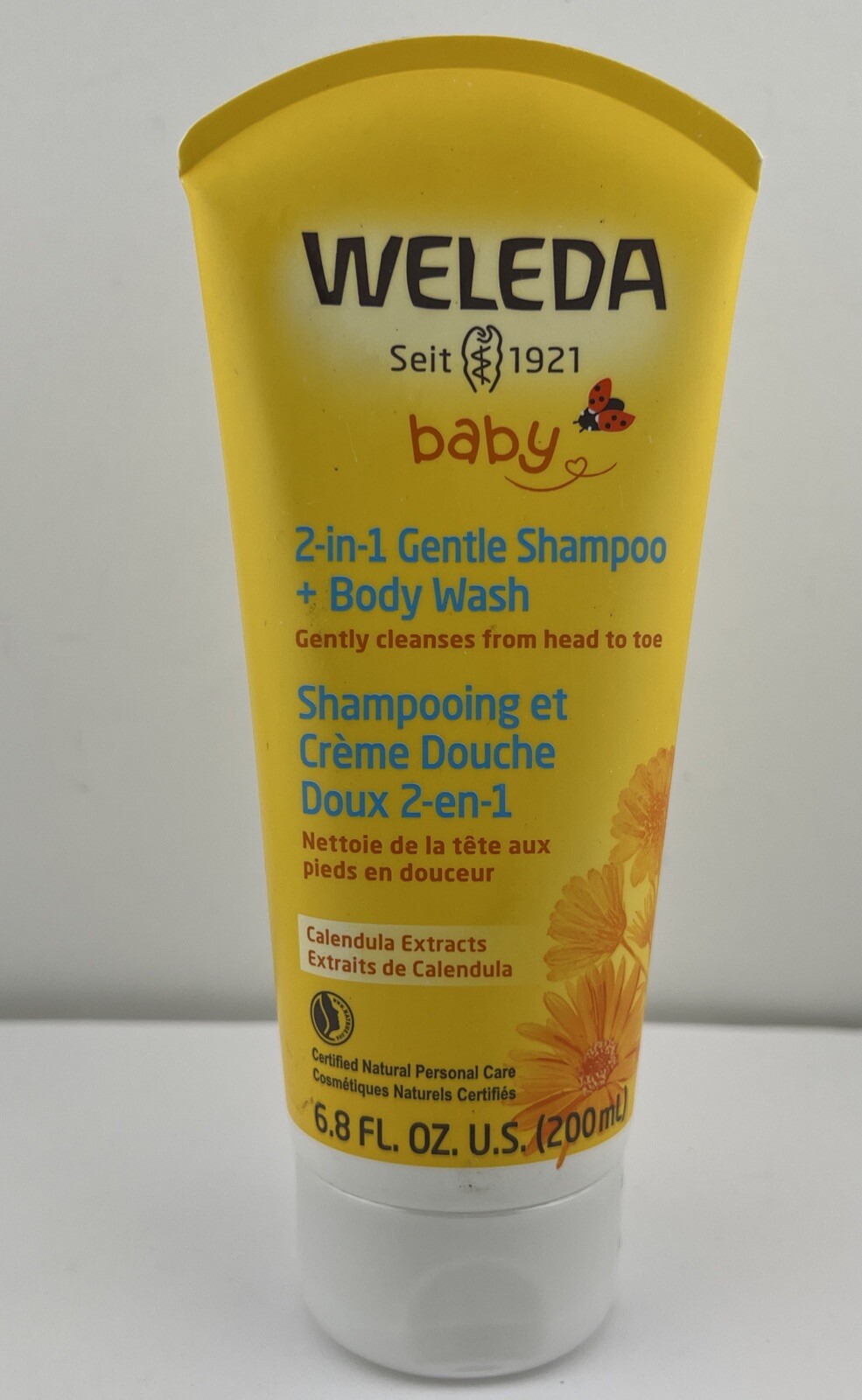 Weleda BABY Calendula 2-in-1 Gentle Shampoo + Body Wash, 6.8 fl oz - Brand NEW!