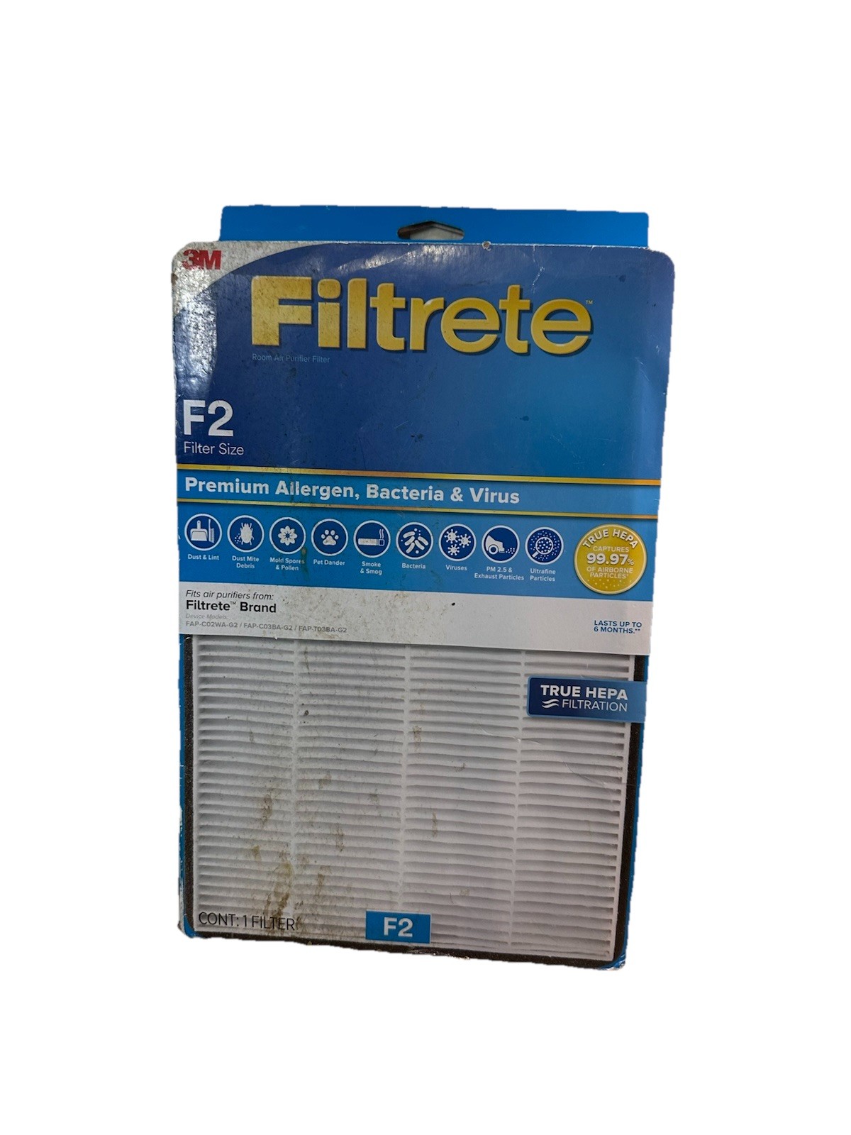 Filtrete 13 in. H X 8.2 in. W Rectangular HEPA Air Purifier Filter 1 pk