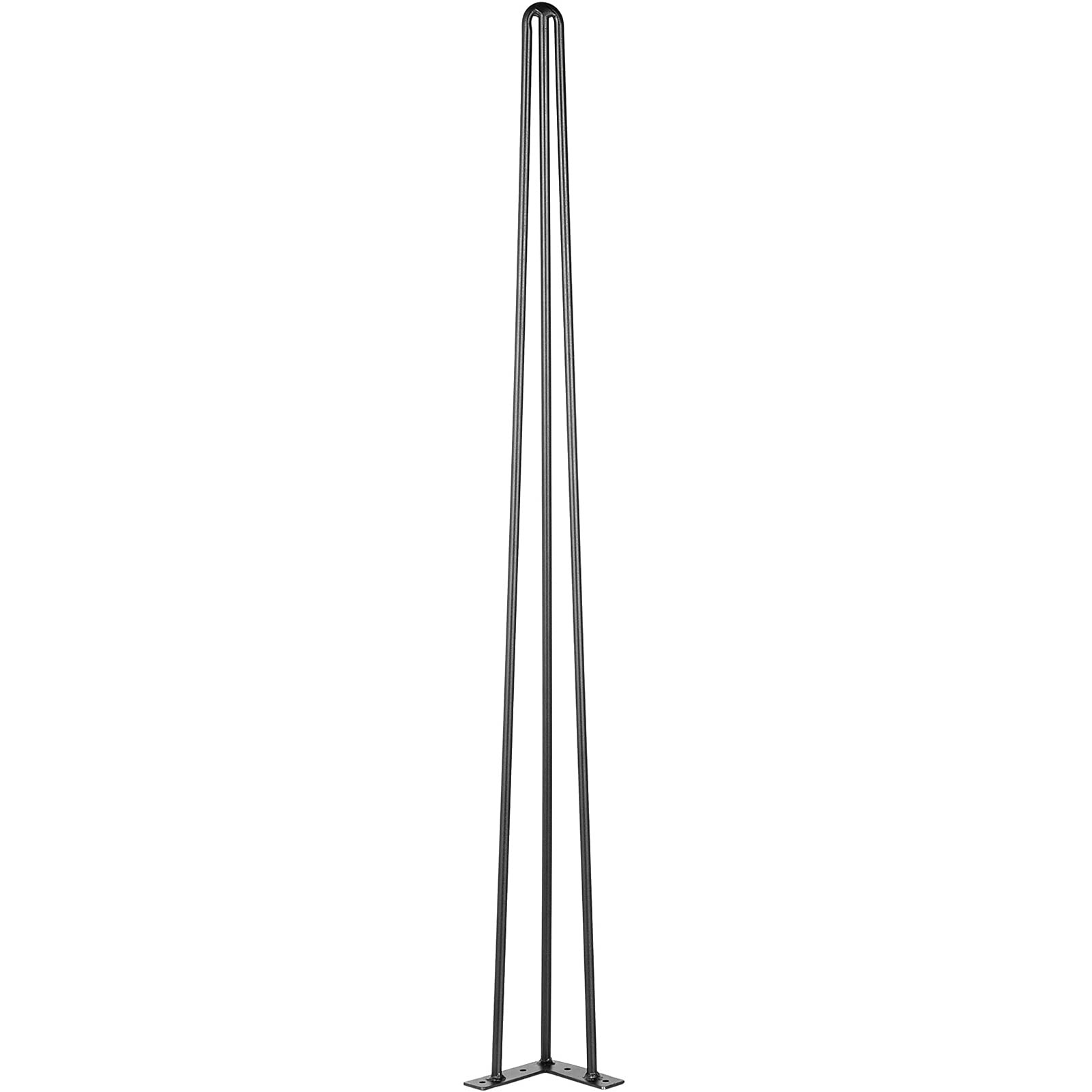 36 Inch Black Hairpin Table Legs Set of 4 Durable Steel for DIY Furniture Pro...