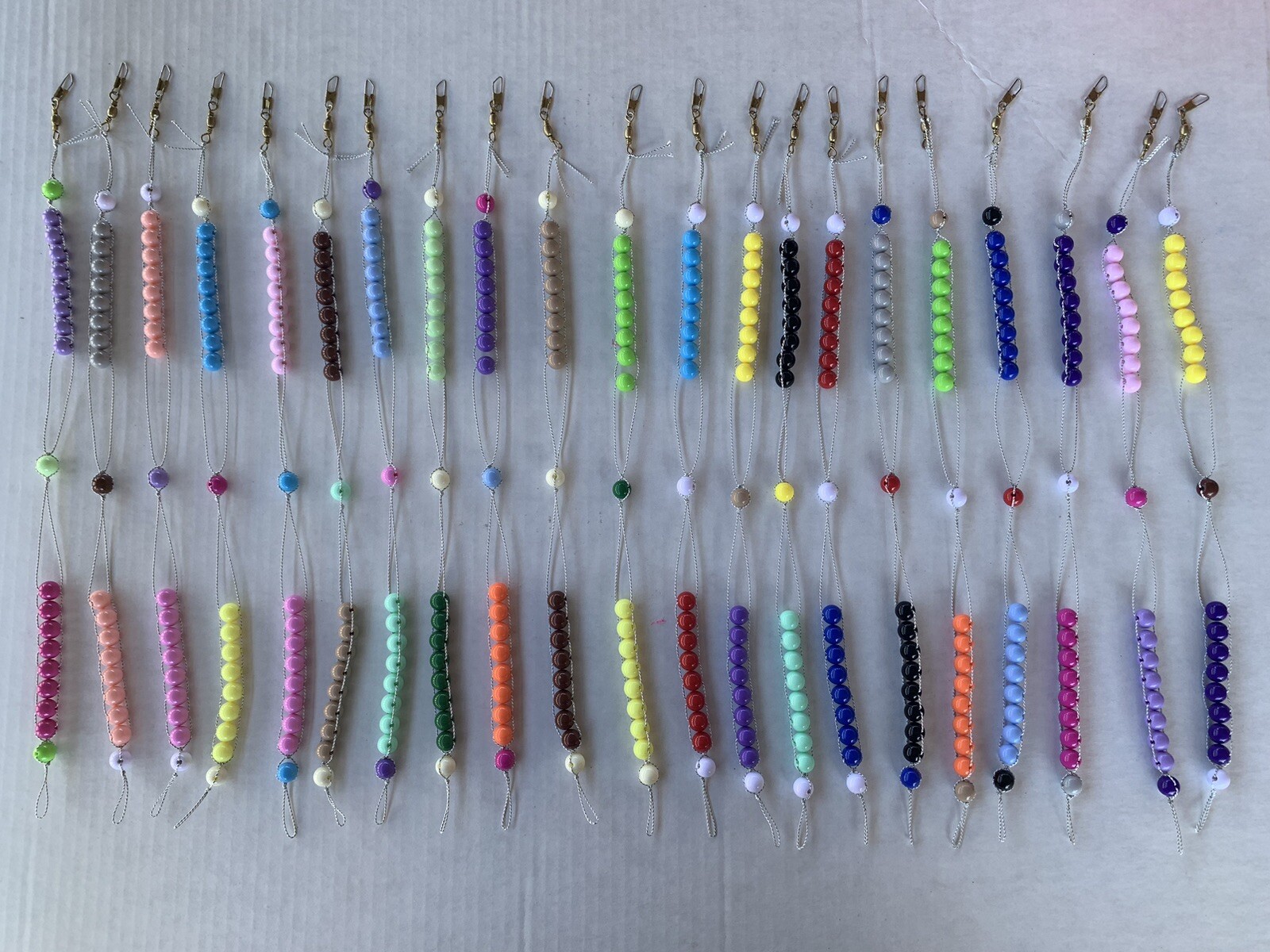 Fishing bead counter