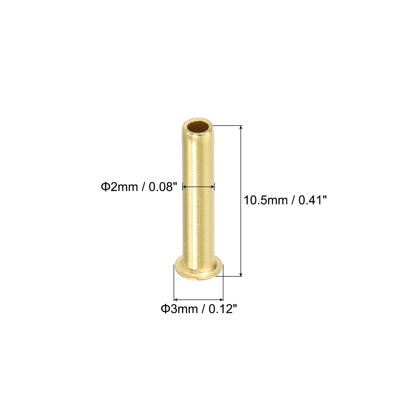 10 Pcs Brass Compression Insert for 1/8" Tube OD Compression Insert Tube Support