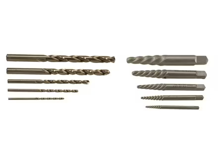 Hanson Screw Extractor and Drill Bit Set 10 Piece