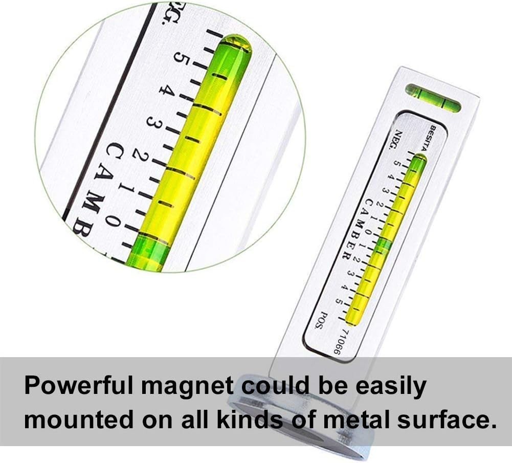 Adjustable Magnetic Gauge Tool Camber Alignment Tool Strut Wheel Alignment To...