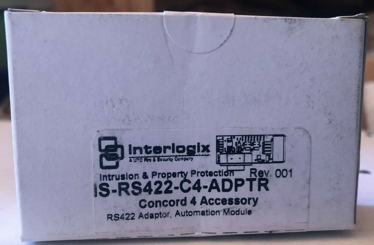 Brand New Interlogix IS-RS422-C4-ADPTR Concord 4 IS RS422 Adaptor