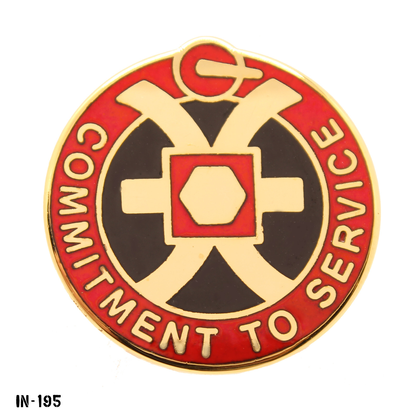 646th Support Group ~ Commitment To Service ~ US Army DUI Crest Pin ~ NEW